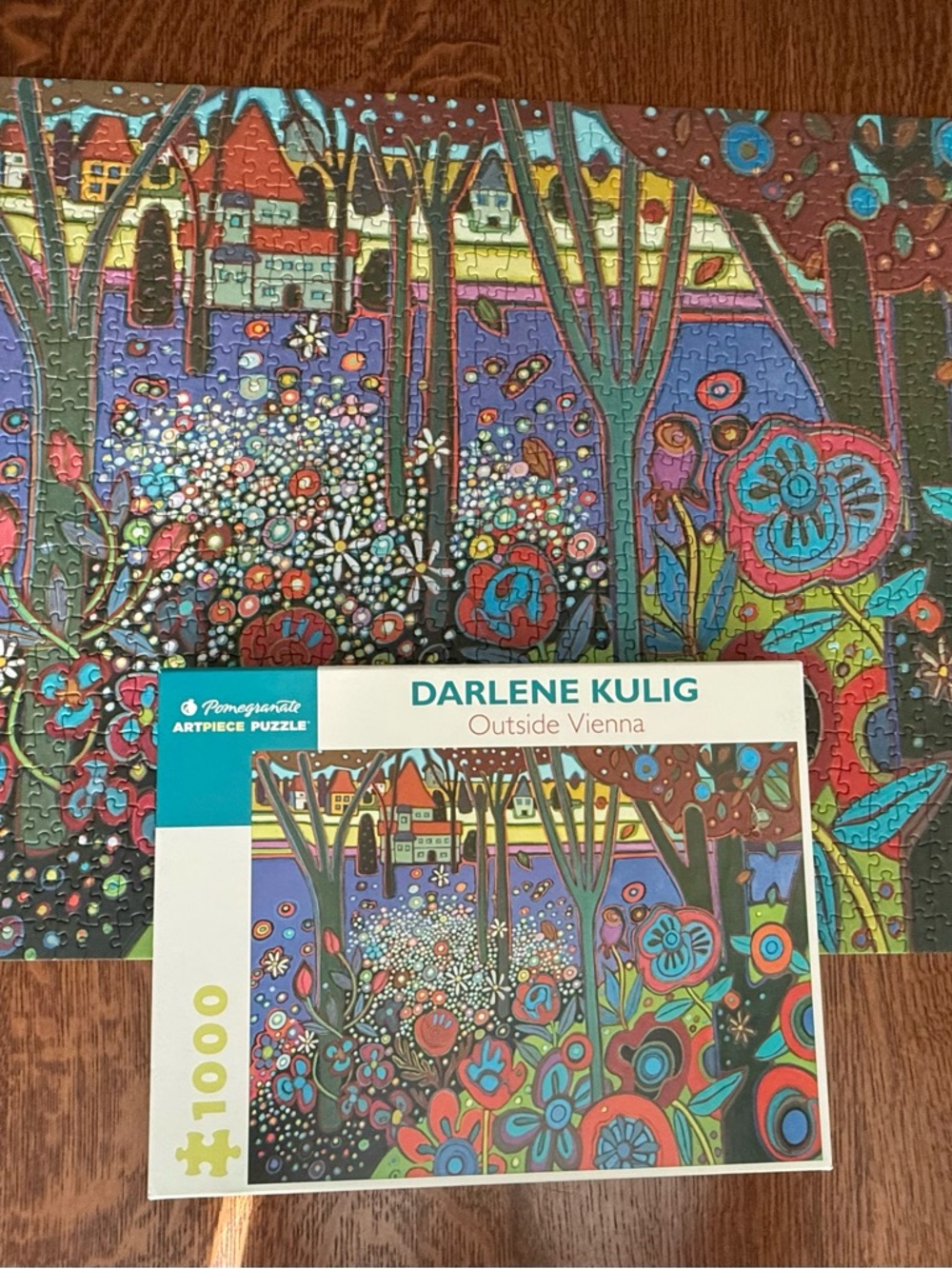 Pomegranate Darlene Kulig Outside Vienna 1000 Piece Puzzle Complete